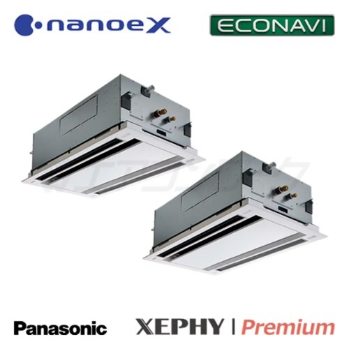 パナソニック　XEPHY Premium (エコナビ) (ナノイーX) 2方向天井カセット形 ツイン 8馬力 R32