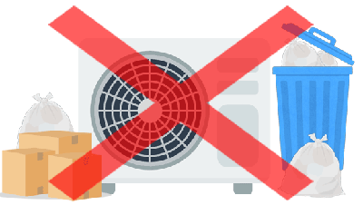 室外機周囲の確認