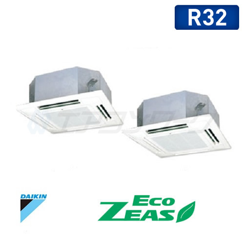 Eco ZEAS 天井カセット4方向 マルチフロー ショーカセ ツイン 5馬力 R32 (分岐管別売)